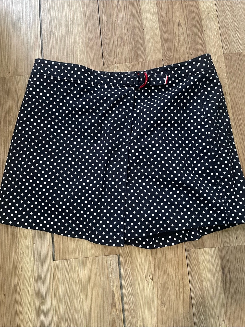 Tommy Hilfiger Navy and White Polka Dot Skort